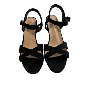 🔥DREAM PAIRS | Women’s Black Suede Heels | Size 9 |EUC